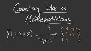 How to count like a mathematician #maths #bijectivefunction