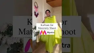 Kaftaan for Maternity Shoot from Myntra 🥰 | #fashion #myntrafinds #maternityshoot