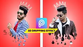 PicsArt 3D Dripping Effect || Picsart Driping Editing Tutorial 2020 by SAJJ Editz