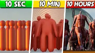 1.000.000. Colossal Titans in ANIMATION: 10 Hours, 10 Minutes, 10 SECONDS! (The Rumbling)