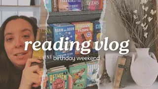 birthday reading vlog | book haul, big swiss book review, house reset