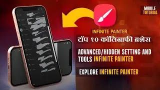 10 calligraphy brushes infinite painter | Advanced/Hidden Setting & tool || explore infinite painter
