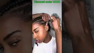 GLUELESS Half Wig Install Without Glue + Kinky Curly Hairstyle