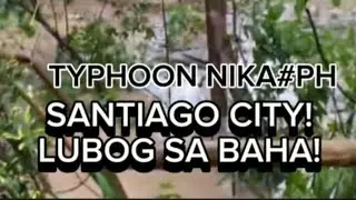 LUBOG SA BAHA ANG ILANG KABAHAYAN SA SANTIAGO CITY!#BAGYONGNIKA#NIKA#PH#ISABELA