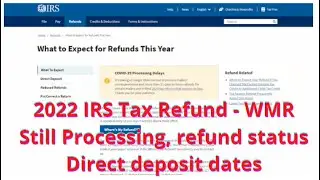 How to track my tax refund 2022 - IRS2Go App, WMR, Direct deposit