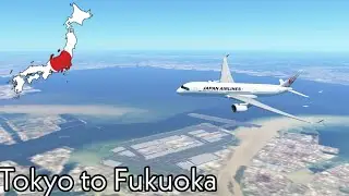 Infinite Flight Global Cinematic Timelapse Tokyo (HND) to Fukuoka (FUK) Japan Airlines