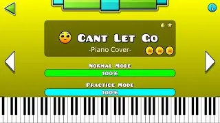 Can't Let Go - Geometry Dash (Piano Cover + ALL 3 Coins)