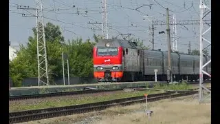 ЭП2к-437 с фирменным поездом №14 "Южный Урал" Москва - Челябинск.