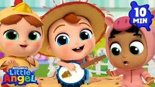 Animals in The Farm | Little Angel 😇💓| Colors For Kids 🏳️‍🌈🌈