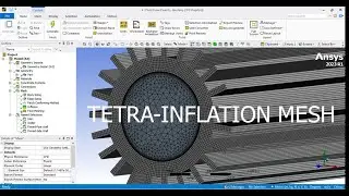 ANSYS Fluent Tetra-Inflation Mesh of a 3D Longitudinal Finned Pipe | Full Tutorial