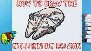 How to Draw the MILLENNIUM FALCON!!!