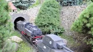 Park miniatur Dolnego Śląska w Kowarach ,,złoty pociąg"