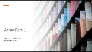 Array part 1