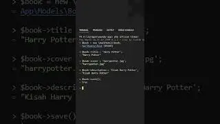 Tutorial Insert data dengan Laravel Tinker 