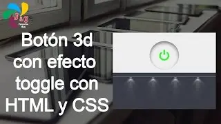 Botón 3d con efecto Toggle con HTML y CSS