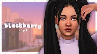 BLACKBERRY GIRL 🍇 | Los Sims 4 Crear Un Sim + CC List