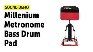 Millenium | Metronome Bass Drum Pad | Setup & Sound Demo (no talking)