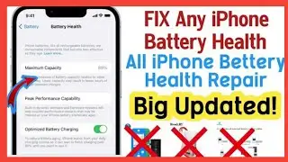 New Technology Battery Health Repair || All iPhone Bettery Health Repair|| Fix iPhone Bettery Health
