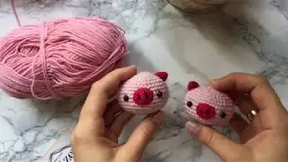 Поросенок крючком // мк крючком // брелок крючком