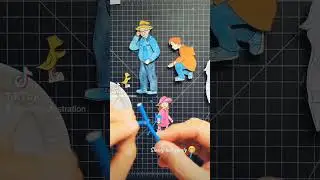 Working on making characters. #illustrator #artteacher #artist #papercraft #picturebookillustration