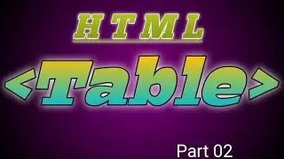 How to create table in html | Table in html | Part 2