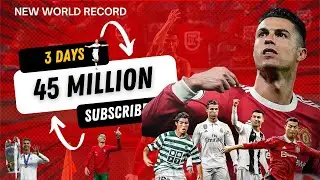 Cristiano Ronaldo Biggest History in YouTube Life | UR Cristiano Just 3 Days 45 Million | GOAT