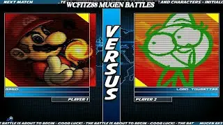 WCFITZ88 MUGEN Battles | Mario ZM vs Lord Tourettes