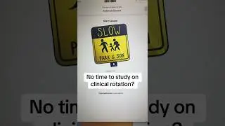 No time to study on rotation?