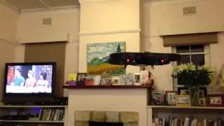 AR drone doing a flip