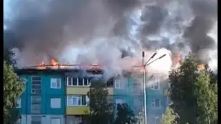 В Нижневартовске устанавливают причину пожара в многоквартирном доме