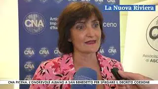 Cna Picena, l'onorevole Albano e il segretario generale Gregorini parlano del Decreto Coesione