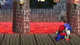Random Mugen Battle- Mario vs. Sonic