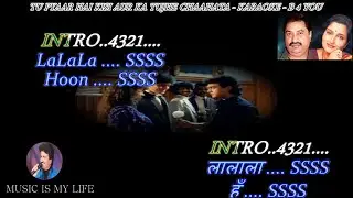 Tu Pyar Hai Kisi Aur Ka Karaoke For Male With Scrolling Lyrics Eng. & हिंदी