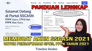 CARA MEMBUAT AKUN SSCASN 2021 | CARA DAFTAR CPNS 2021 DAN PPPK 2021 DI SSCASN.BKN.GO.ID