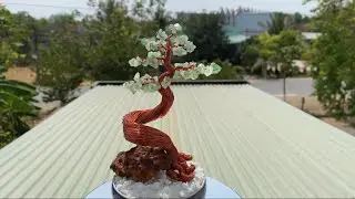 [Bonsai Handmade]How To Make Mini Bonsai Tree Wire Sculptures 10