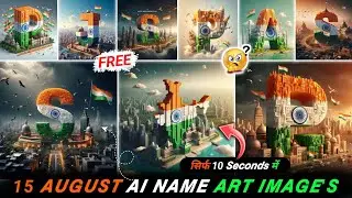 How To Make 15 August Ai Name Art Image's | Facebook Trending Name Art photo editing