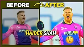 How to make Cricket Video Editing like Haider Shah Xml | Haider Shah Xml file | Baloch Editz