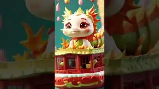 Cute Animated Cartoon Dragon #cute #cutedragon #midjourney #chinesenewyear