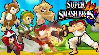 Super Smash Bros Wii U/3DS Update 1.0.6 Ryu Roy Leak New Characters Nerfs DLC Mii Costumes Gameplay