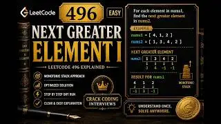 LeetCode 496 - Next Greater Element I Explained in C++ | Monotonic Stack