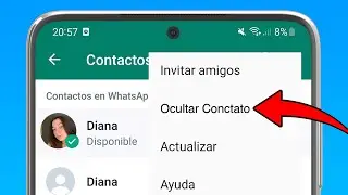Cómo Ocultar un Contacto en Whatsapp sin archivar ✅ 2023
