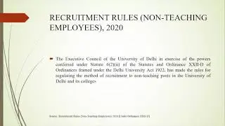 Introduction to New Recruitment Rules 2020
