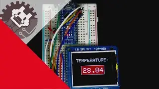 Arduino Thermometer with a LM35 sensor and a KMR 1 8 TFT display
