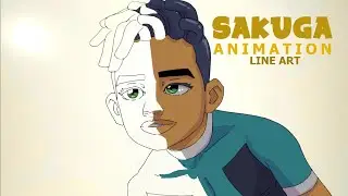 2D Animation Sakuga | LINE art | Blender