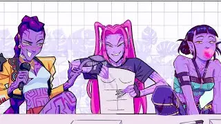 HUNTRIX Demon AU KPop Demon Hunters Comic Dub