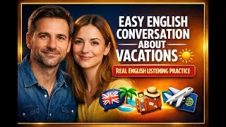 Easy English Conversation About Vacations ☀️ Real English Listening Practice