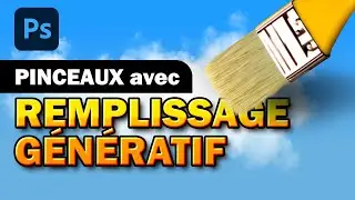 Comment utiliser Remplissage génératif pour faire des formes de pinceau dans Photoshop