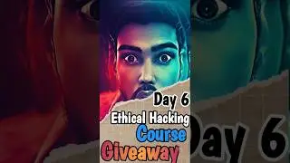 Welcome to Day 6 of 100 days 100 Giveaways Challenges for Ethical Hacking Course #trending