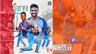 Cricket Poster Design in PicsArt | Poster Design Tutorial | Cricket Poster Design