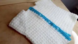 Өте оңай тоқылатын жилетка😍.Жилетка крючком для мальчика 1г